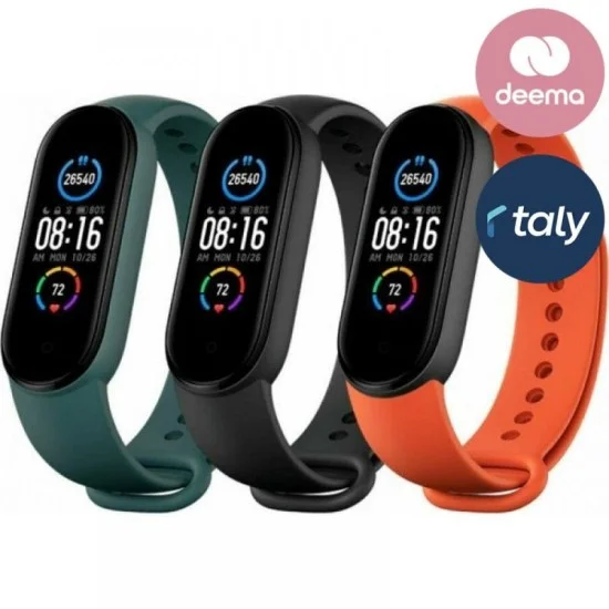 Mi Smart Band 5 Strap (3-Pack) Black/Orange/Teal